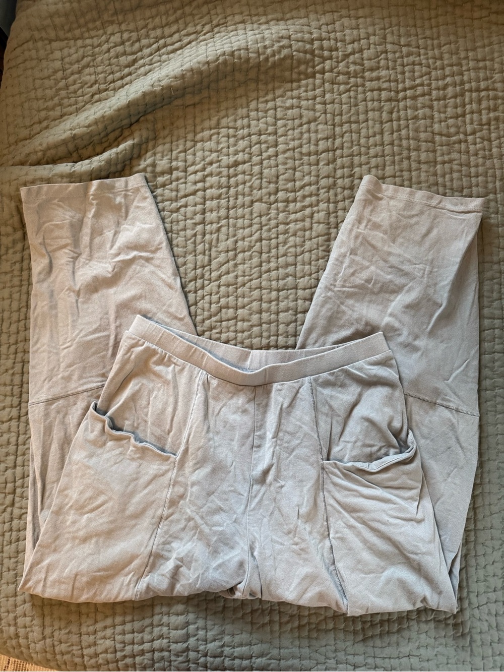 Blue-Green Women's Lounge Pants with Front Pockets